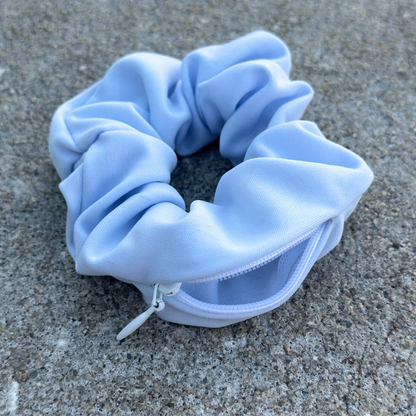 Explorer Hidden Pocket Scrunchie (2-pack) - Light Blue/Dusty Rose