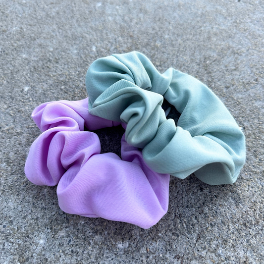 Explorer Hidden Pocket Scrunchie (2-pack) - Lilac/Sage Green